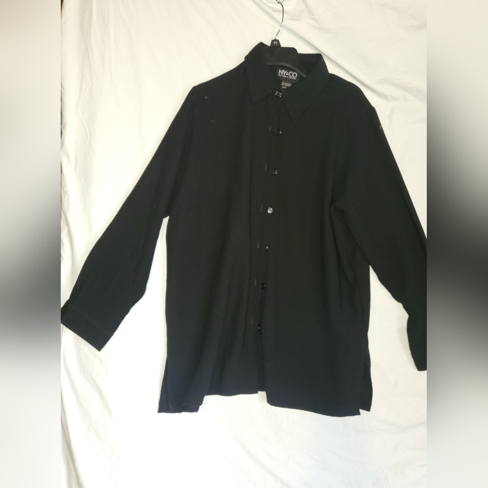 Naked Black Button-Up Shirt